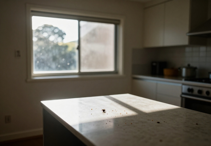 Ant trails along the exterior of a Picnic Point home before treatment
